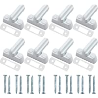 Neoteck 8 Piezas Seguridad para Ventana Cerradura de Puerta Blanco Zinc Fuerte Funde Aleación Extra Lock Seguro para…